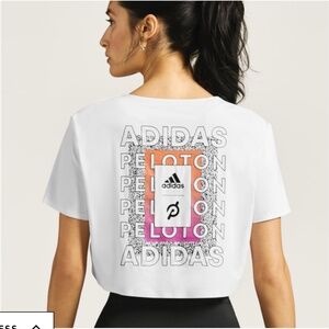 NWOT ADIDAS X PELOTON CROP TEE / Size S